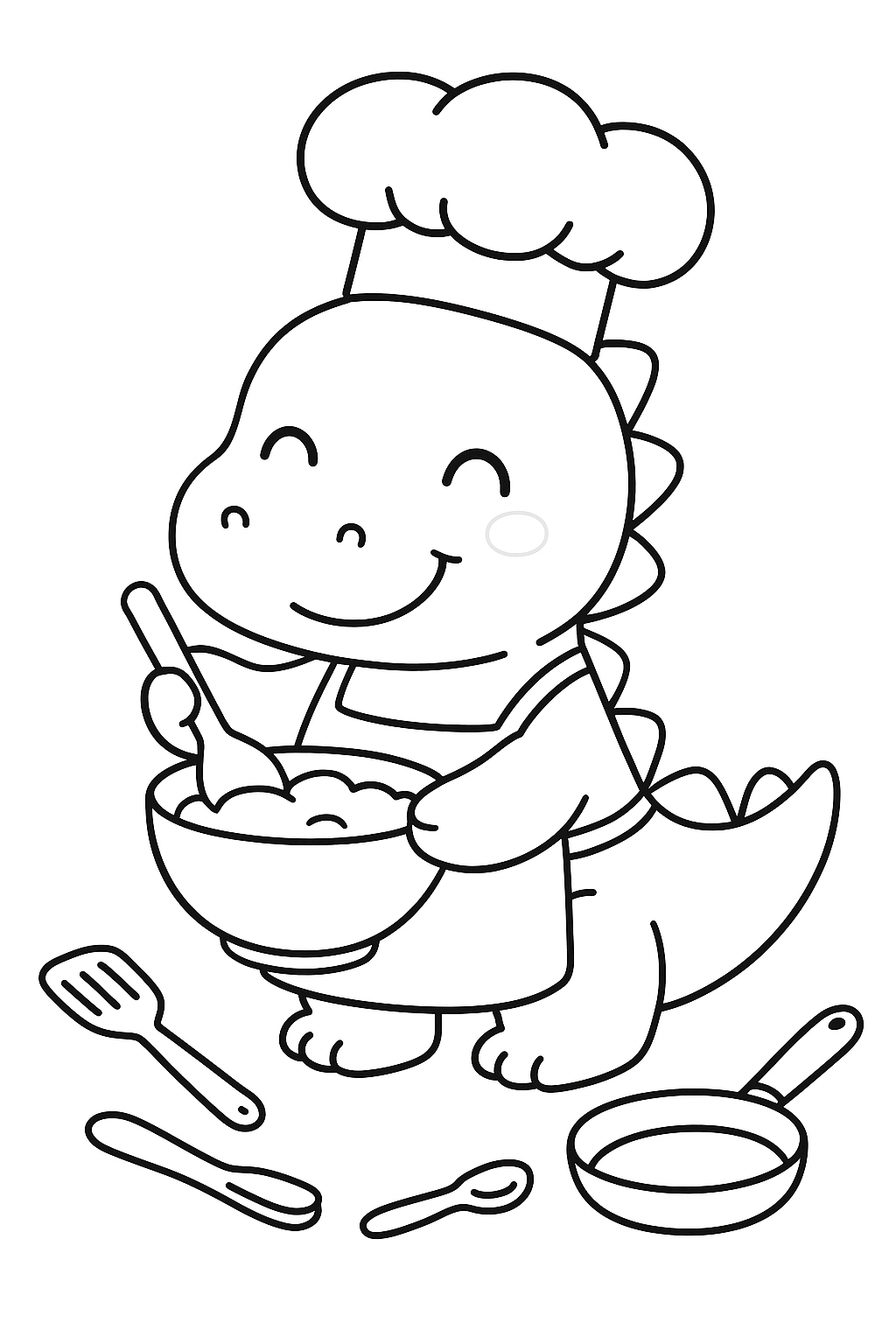 🦕 Happy Dinosaurs Adventures Coloring Book for Kids | 20 Printable Dinosaur Coloring Pages (Instant Download PDF)