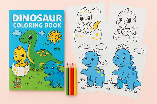 🦖 Dinosaur Coloring Book – Kids Pack (Instant Download) 🦖